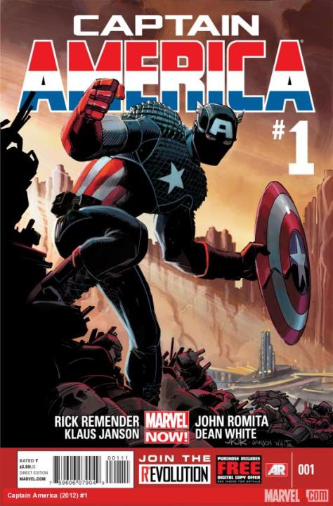 Captain America #1 capa de John Romita Jr.